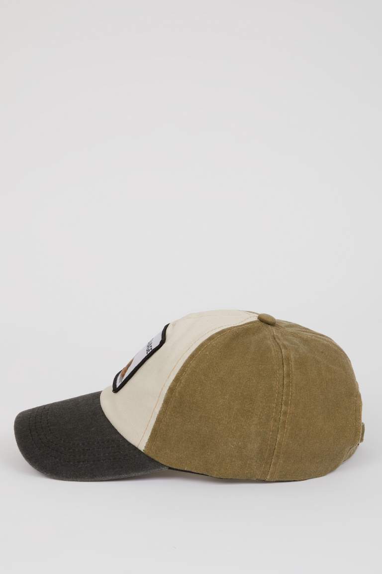 Man Label Printed Woven Baseball Basketball Cap