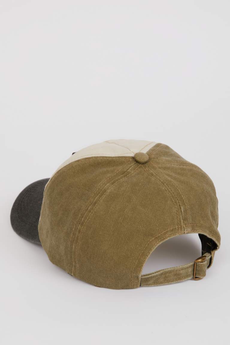 Man Label Printed Woven Baseball Basketball Cap