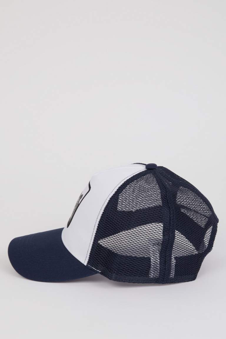 Man Label Printed Woven Baseball Basketball Cap