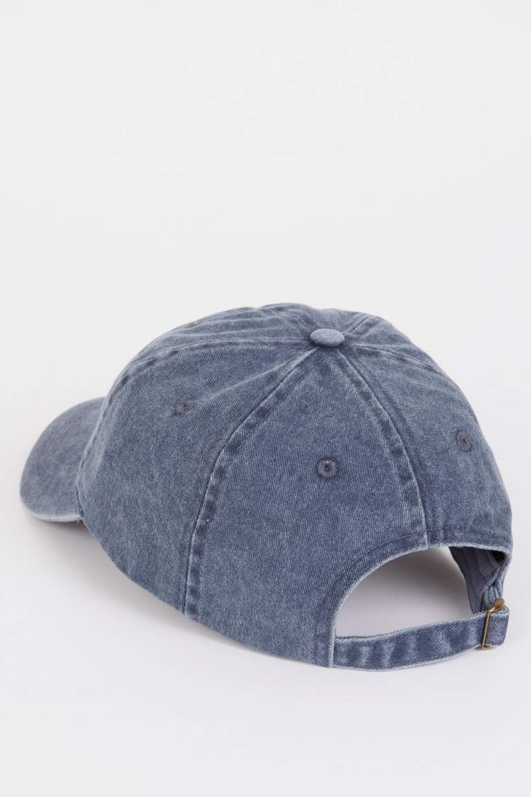 Man Embroidered Embroidered Jean Baseball Basketball Cap