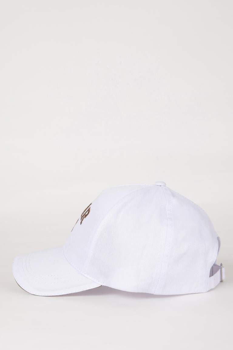 Man Gabardine Embroidered Hat