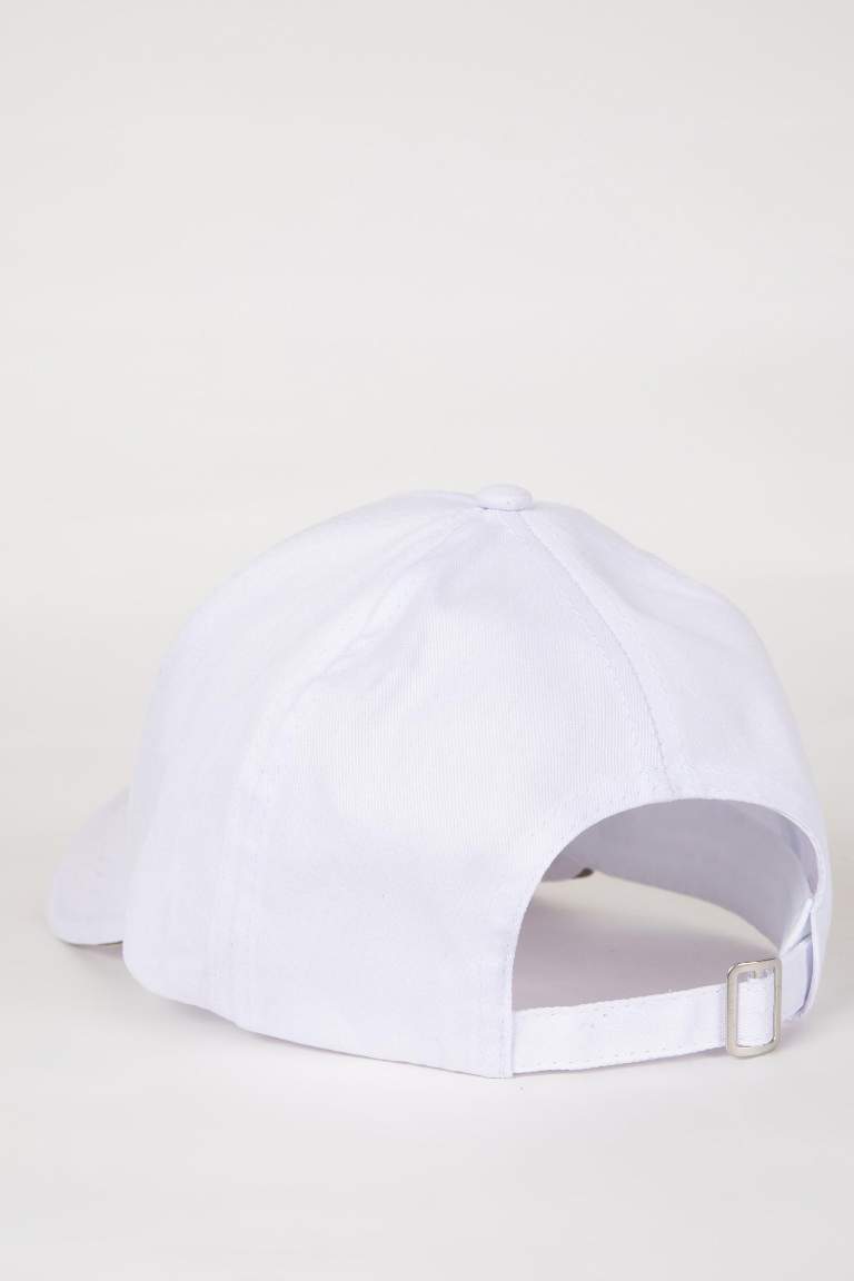 Man Gabardine Embroidered Hat