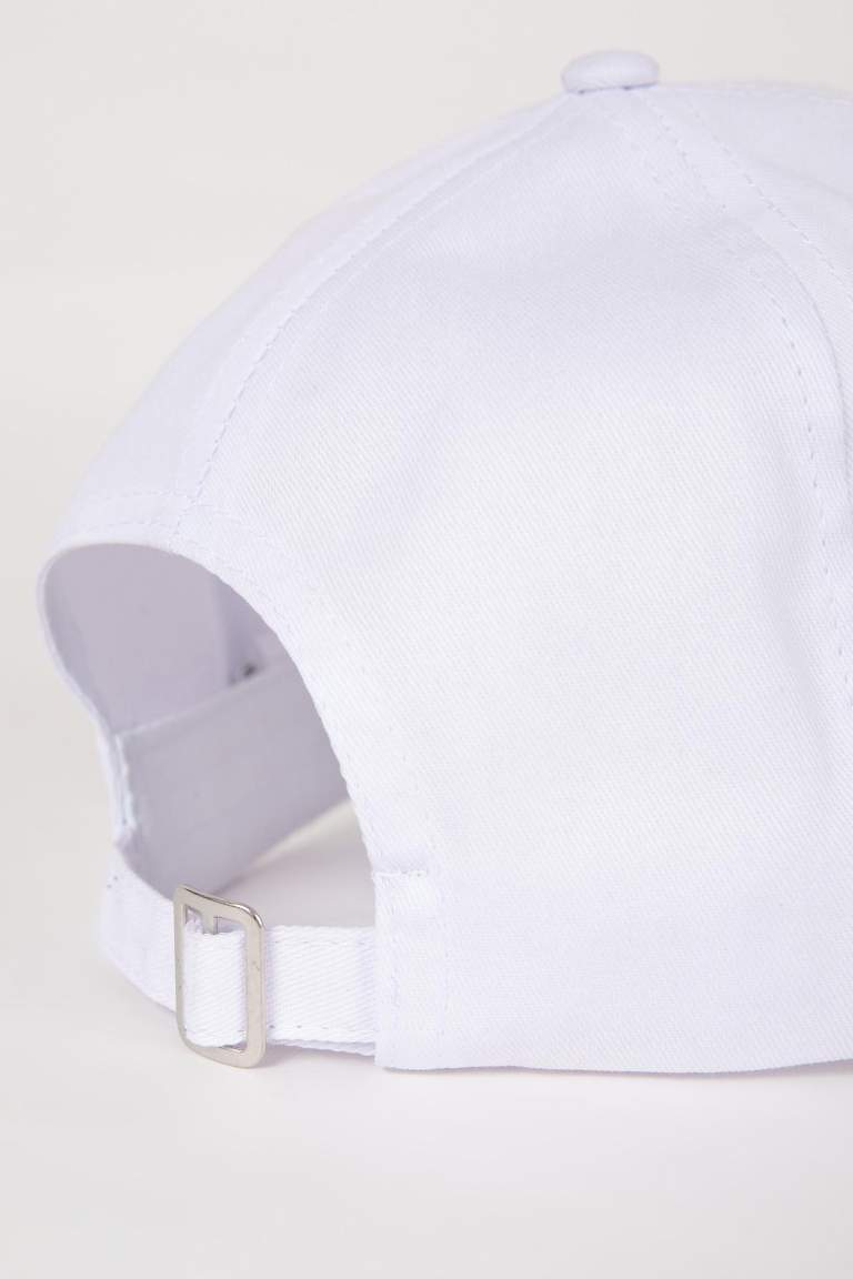 Man Gabardine Embroidered Hat