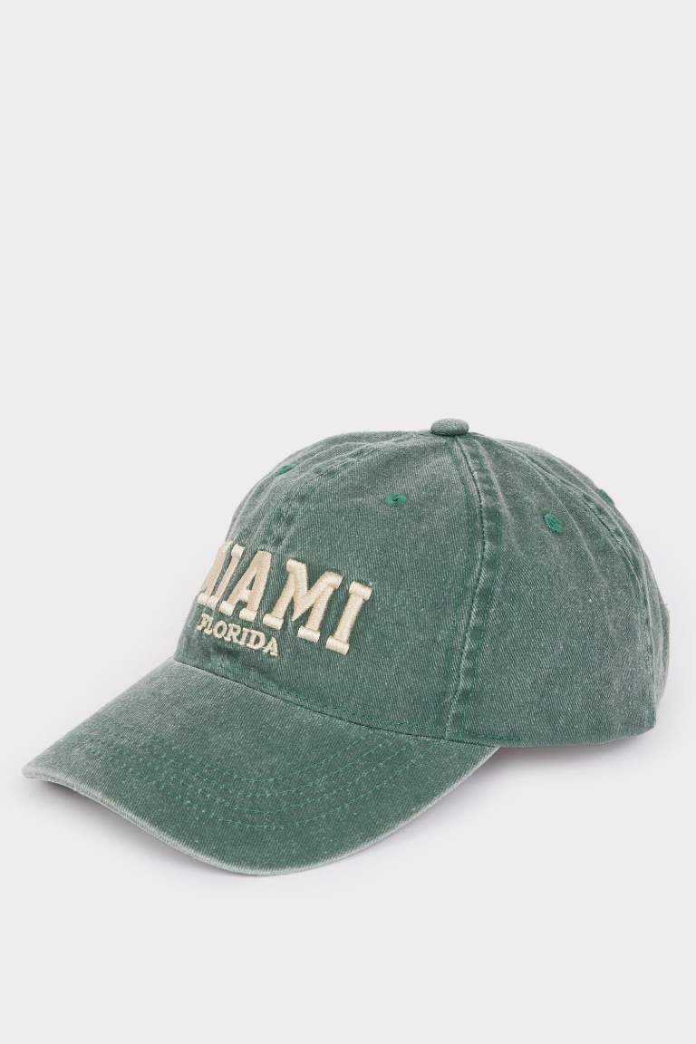 Unisex Embroidered Woven Baseball Cap