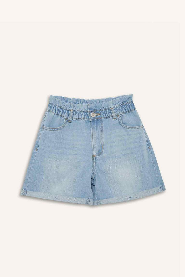 Girl Paperbag Jean Shorts