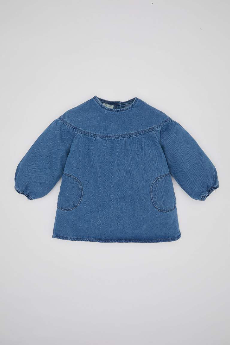 Baby Girl Long Sleeve Jean Dress