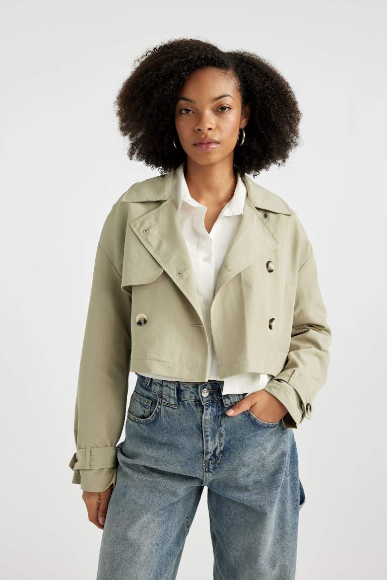 Crop Short Trench Coat