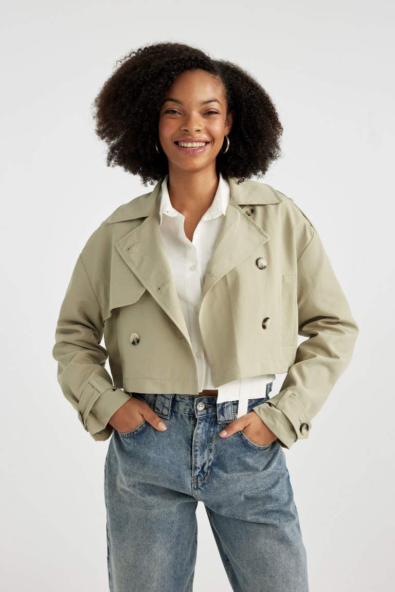 Crop Short Trench Coat