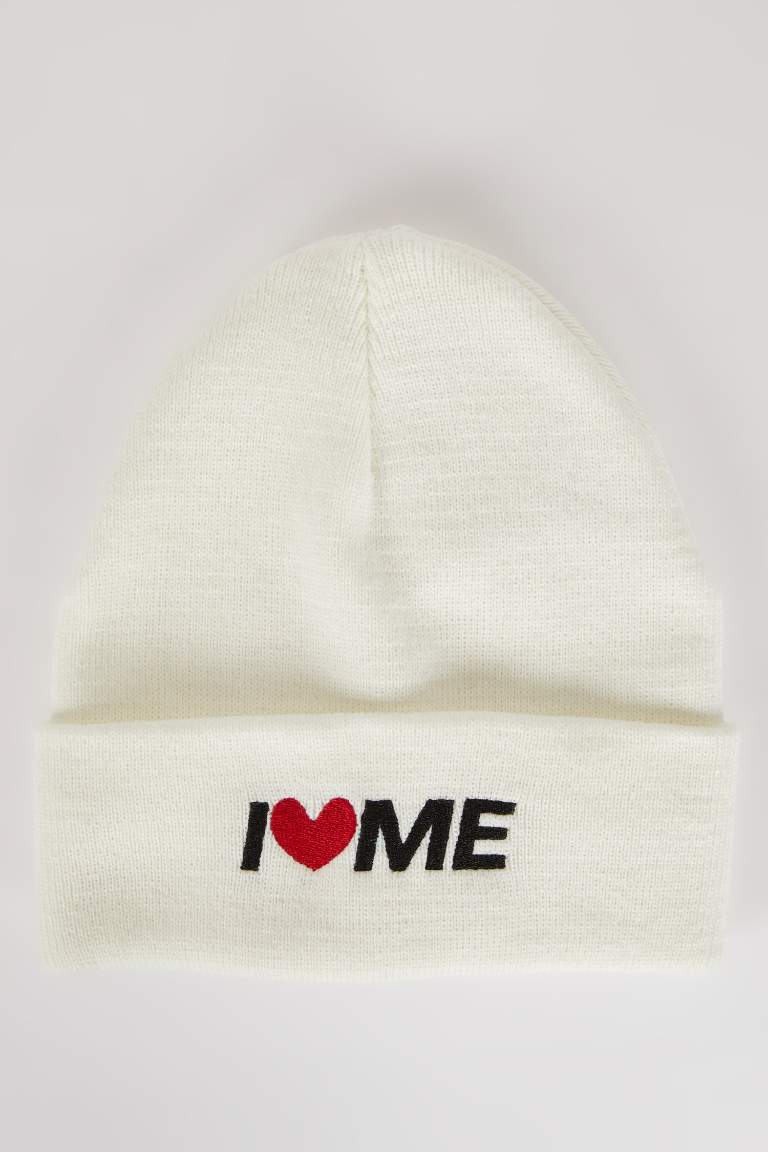 Kadın I Love Me Triko Bere