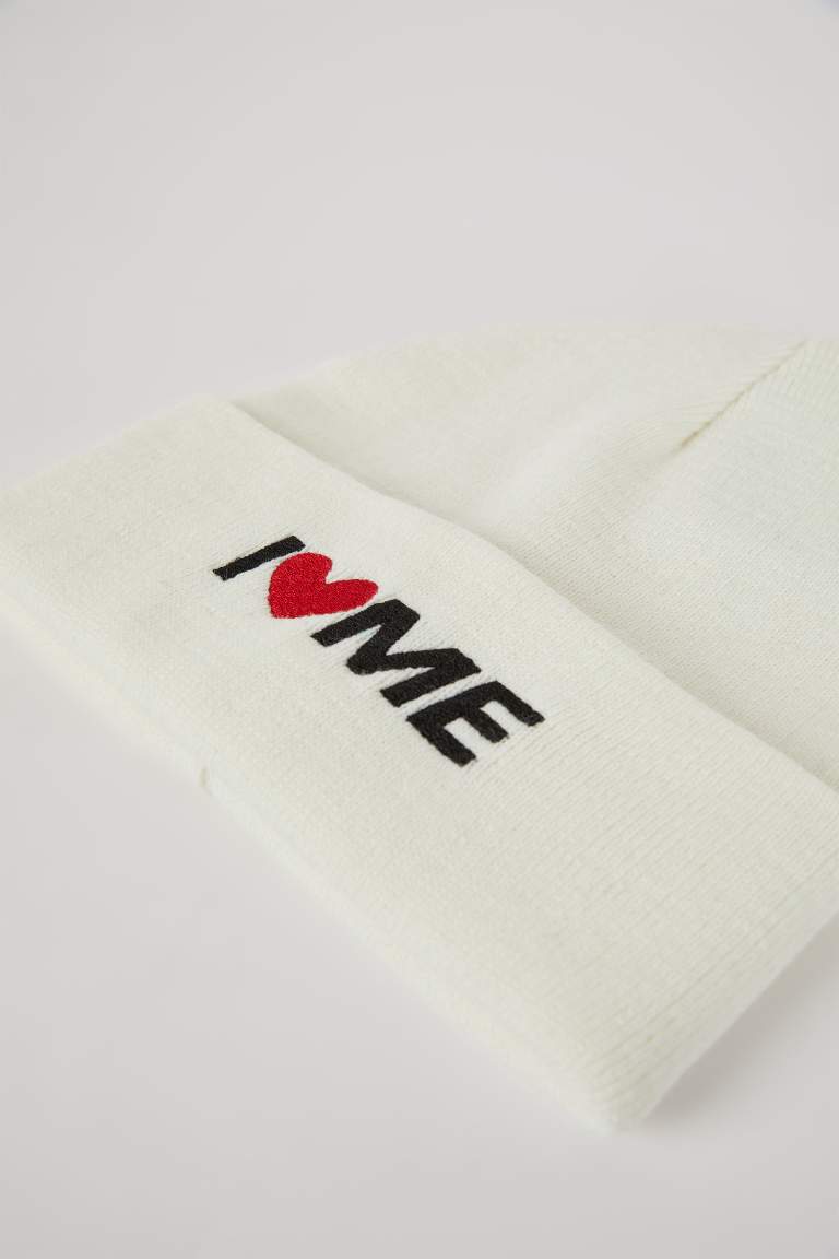 Kadın I Love Me Triko Bere