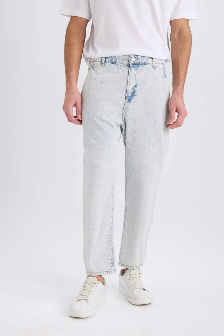 relaxed slouchy fıt деним тар етек Шалбар