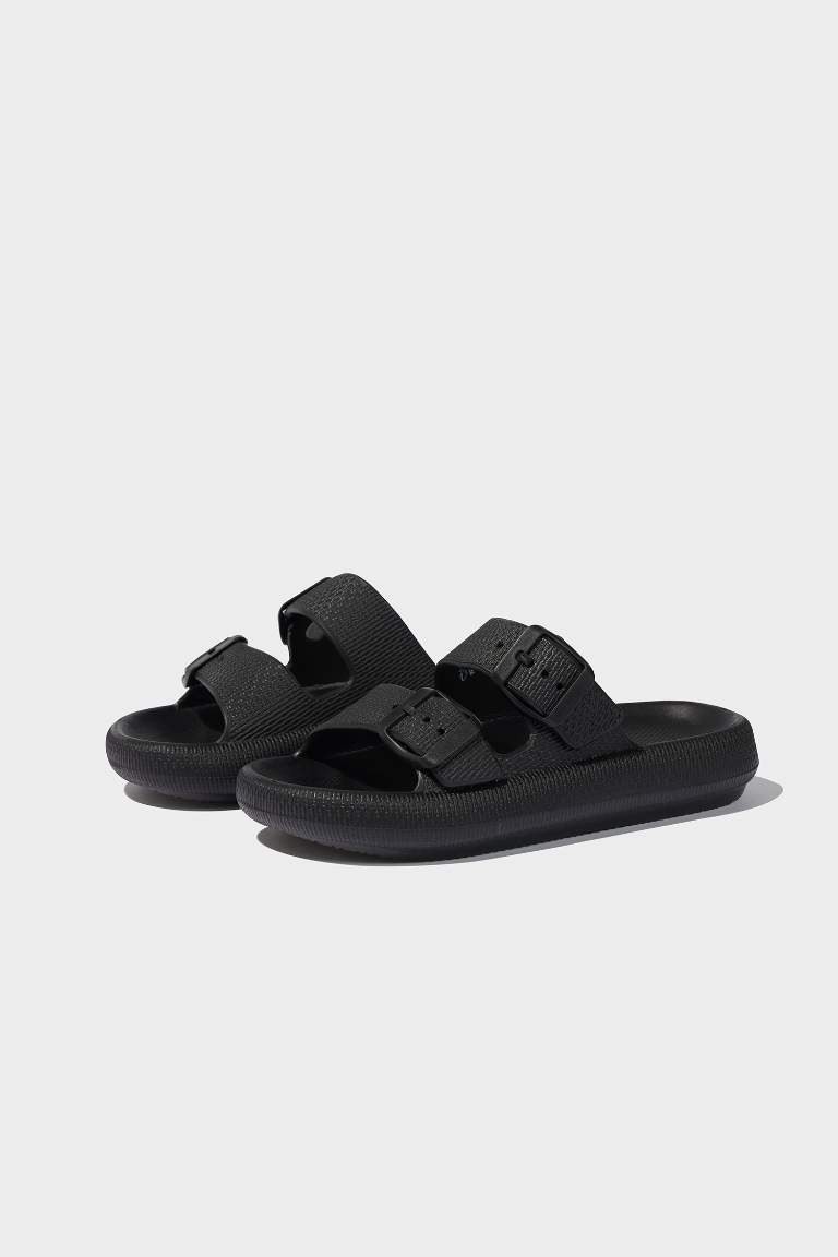 Boy High Sole Double Band Eva Slippers