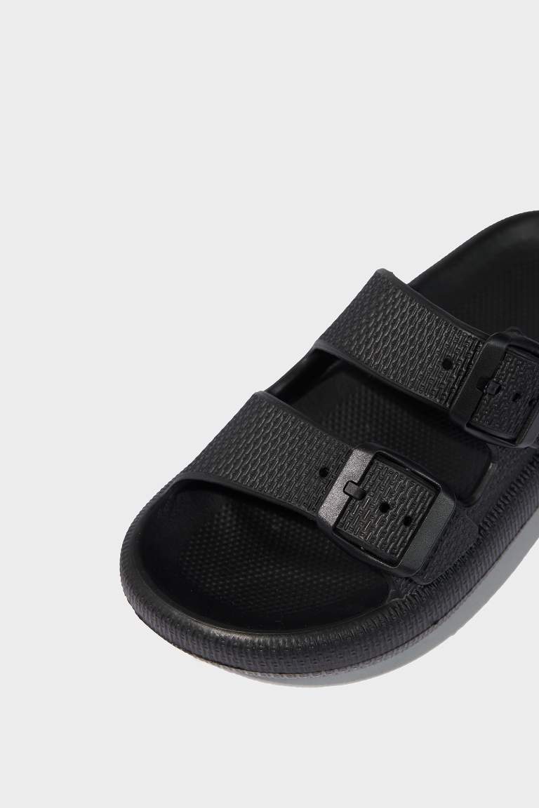 Boy High Sole Double Band Eva Slippers