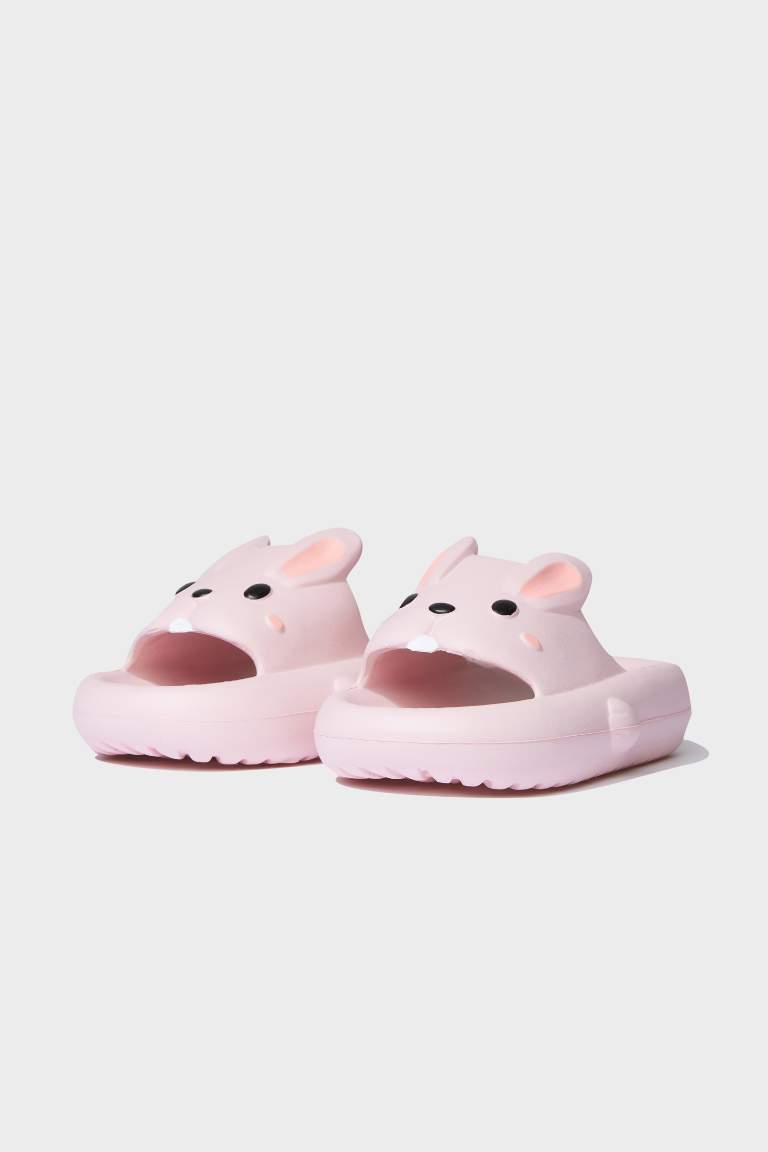 Girl High Sole Single Band Eva Slippers