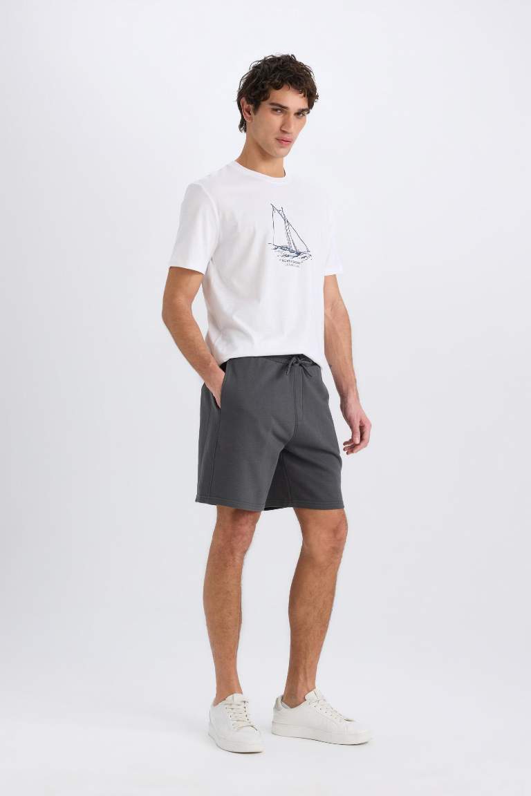 Шорты с прямыми штанинами, regular fit