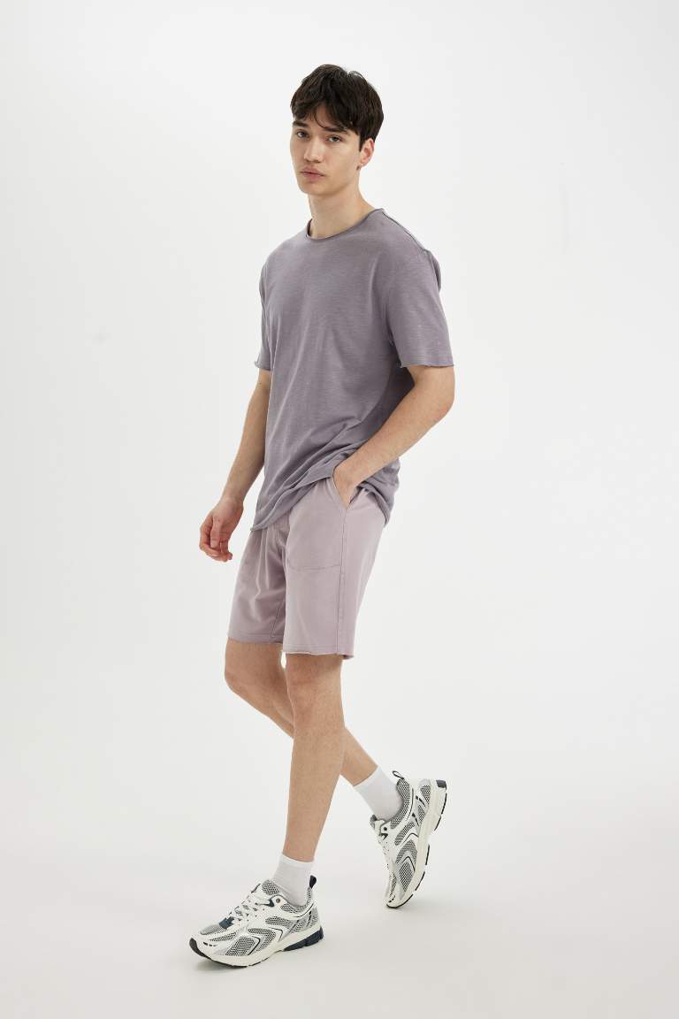 Slim Fit Narrow Leg Shorts