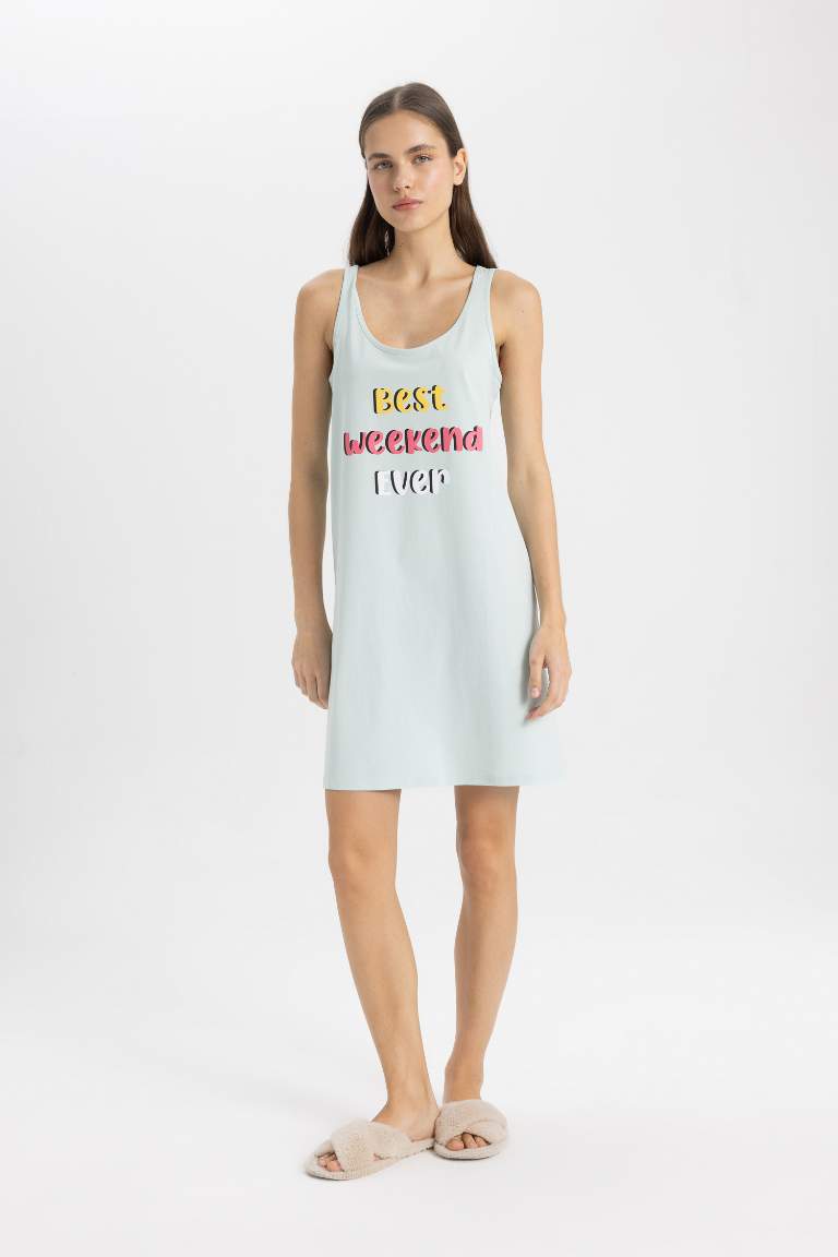 Fall in Love Printed Strap Nightgown