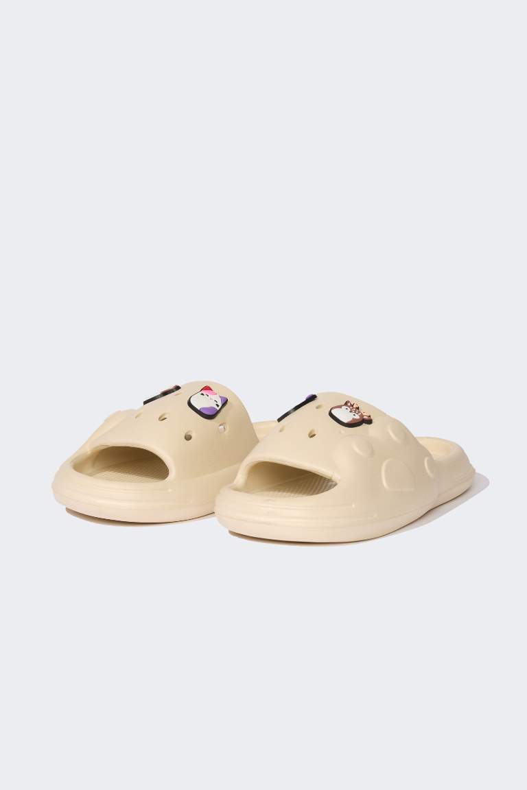 Girl High Sole Single Band Eva Slippers