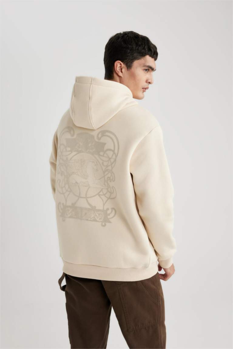 سويت شيرت اوفر سايز بغطاء للرأس