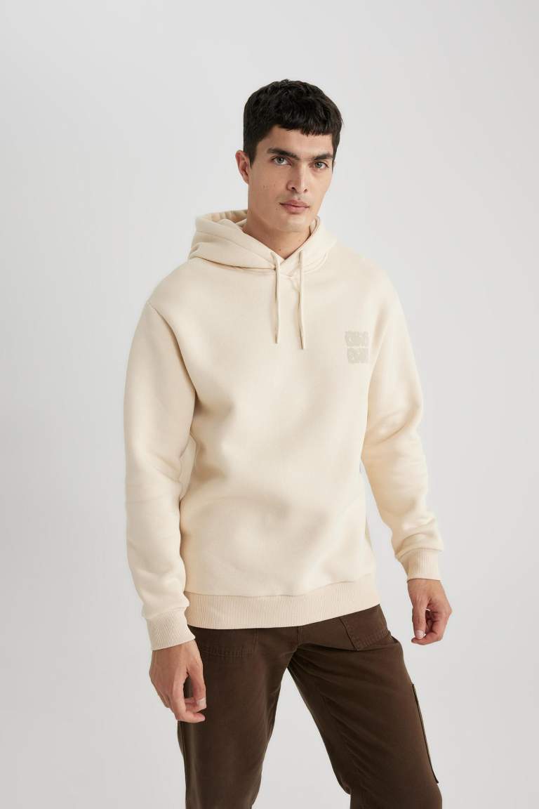 سويت شيرت اوفر سايز بغطاء للرأس