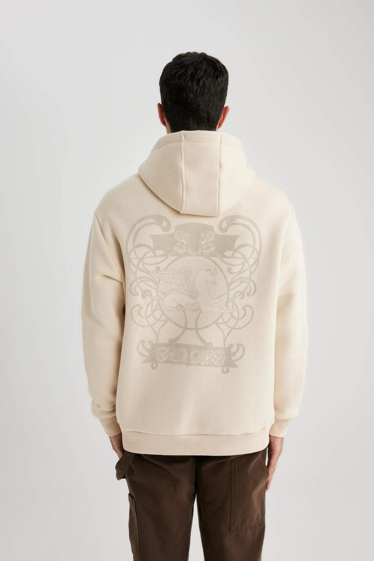 سويت شيرت اوفر سايز بغطاء للرأس