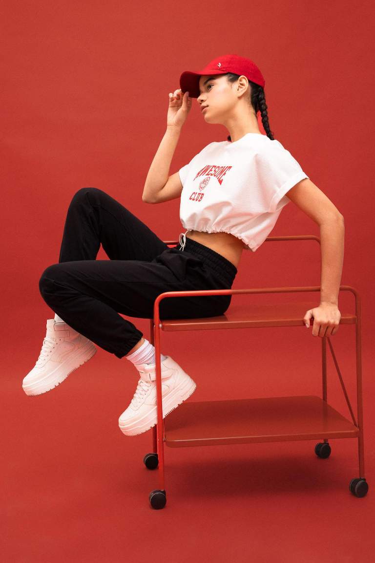 DeFactoFit Standart Fit Jogger İnce Eşofman Altı Çift Cepli Beli Paçası Lastikli