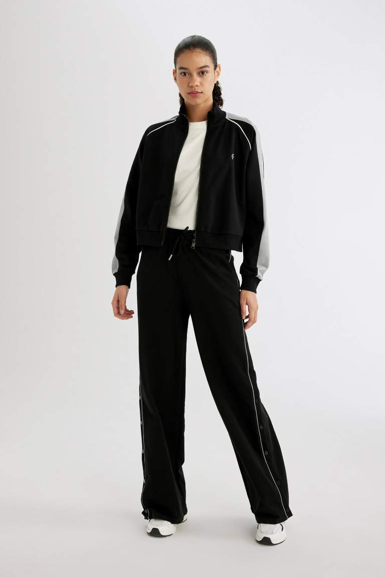 DeFactoFit Standard Fit Double Pocket Wide Leg Trousers