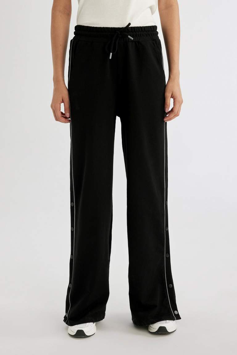 DeFactoFit Standard Fit Double Pocket Wide Leg Trousers