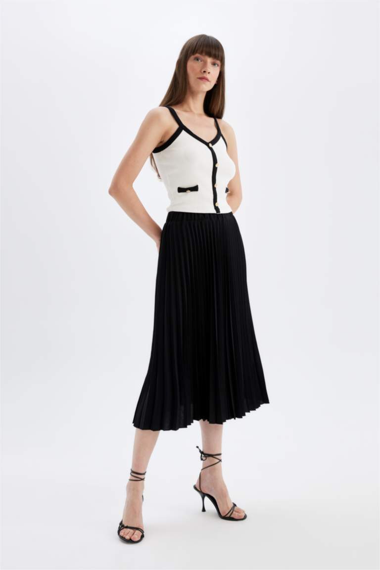 Jupe plissée - Noir - FEMME | H&M CA