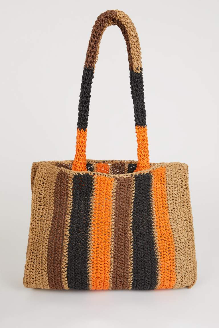 Sac à Bandoulière en Paille pour Femme