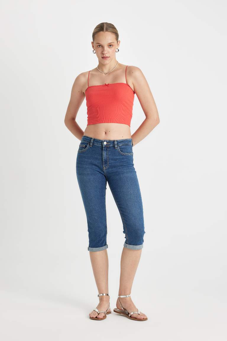 Normal Waist Jean Capri