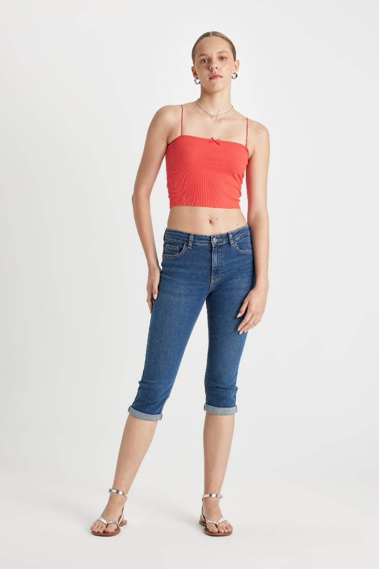 Normal Waist Jean Capri