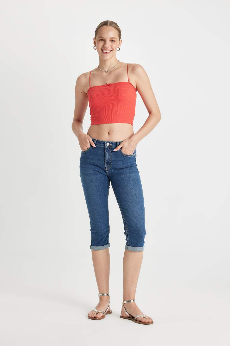 Normal Waist Jean Capri