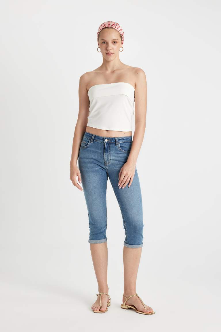 Normal Waist Jean Capri