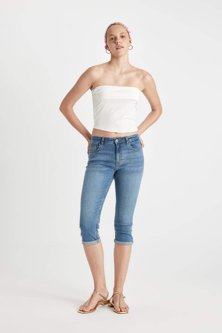 Normal Waist Jean Capri