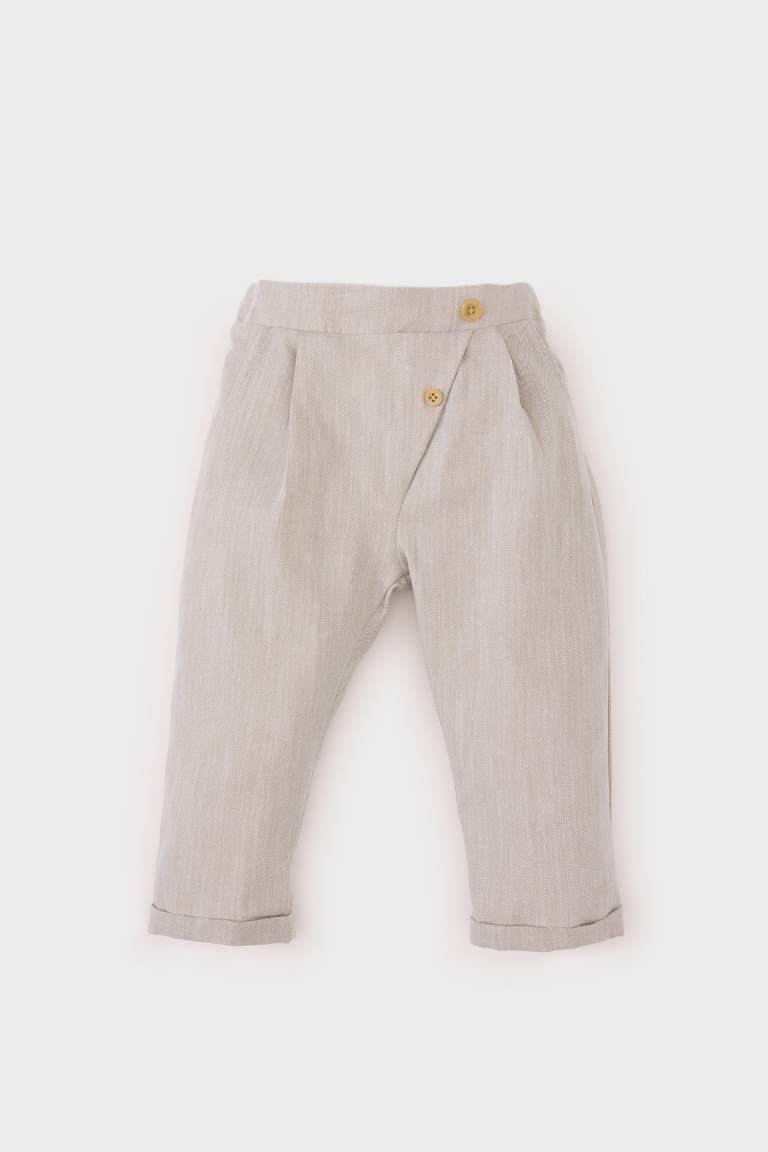 Baby Boy Elastic Waist Trousers