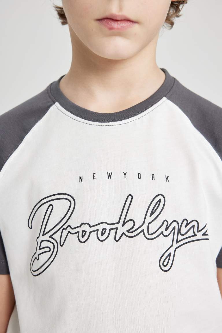 Boy Crew Neck Printed Short Sleeve T-Shirt