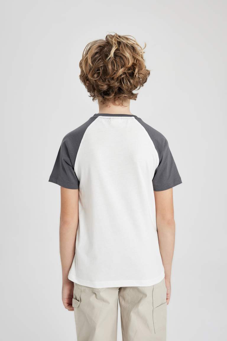 Boy Crew Neck Printed Short Sleeve T-Shirt