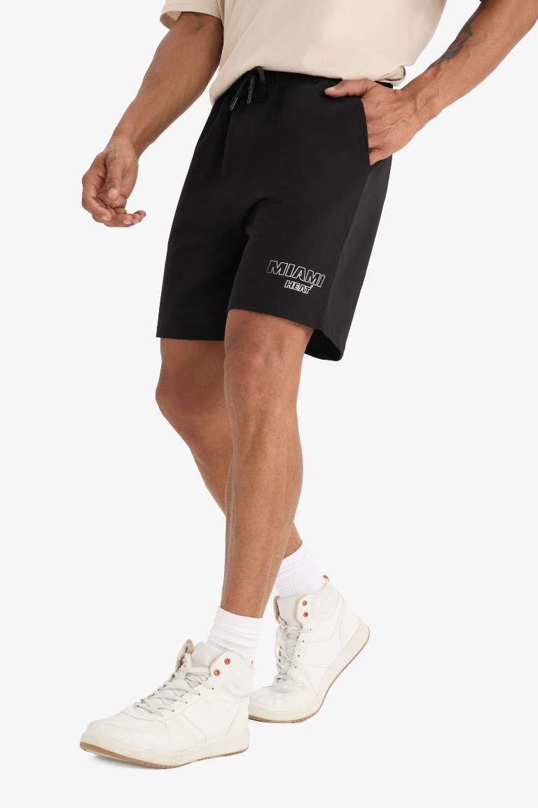 DeFactoFit NBA Miami Heat Standard Fit  Shorts