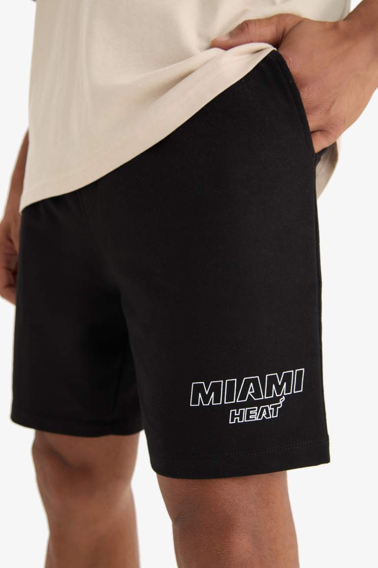 DeFactoFit NBA Miami Heat Standard Fit  Shorts