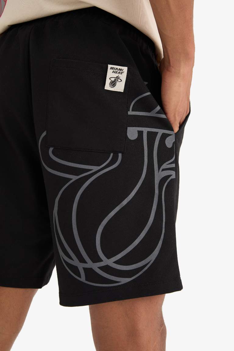 DeFactoFit NBA Miami Heat Standard Fit  Shorts