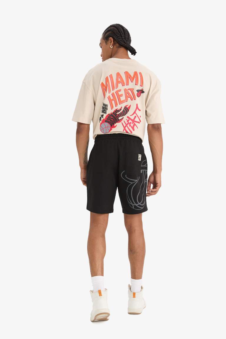 DeFactoFit NBA Miami Heat Standard Fit  Shorts