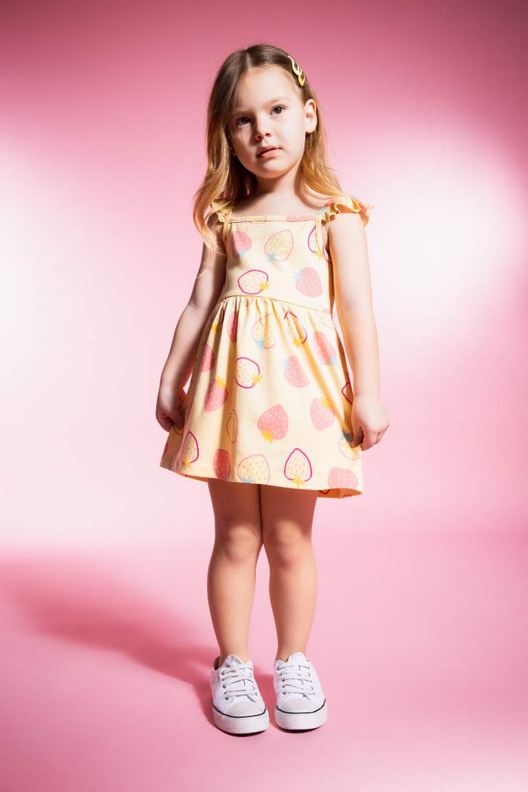 Baby Girl Patterned Sleeveless Dress