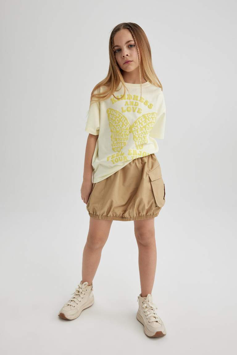 Girl Poplin Regular Fit Skirt