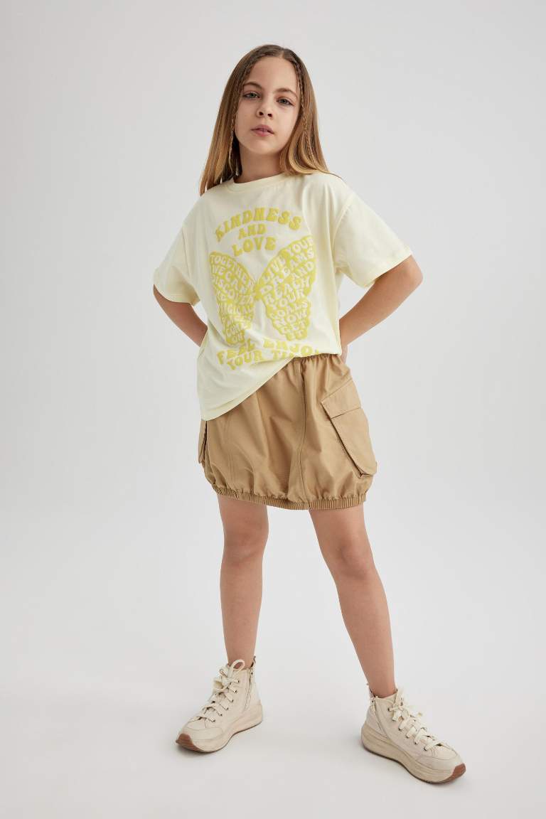 Girl Poplin Regular Fit Skirt