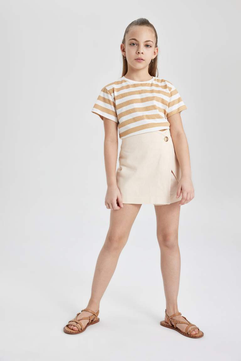 Girl Gabardine Regular Fit Skirt