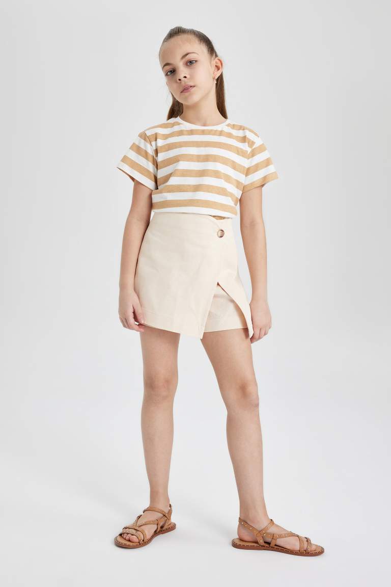 Girl Gabardine Regular Fit Skirt