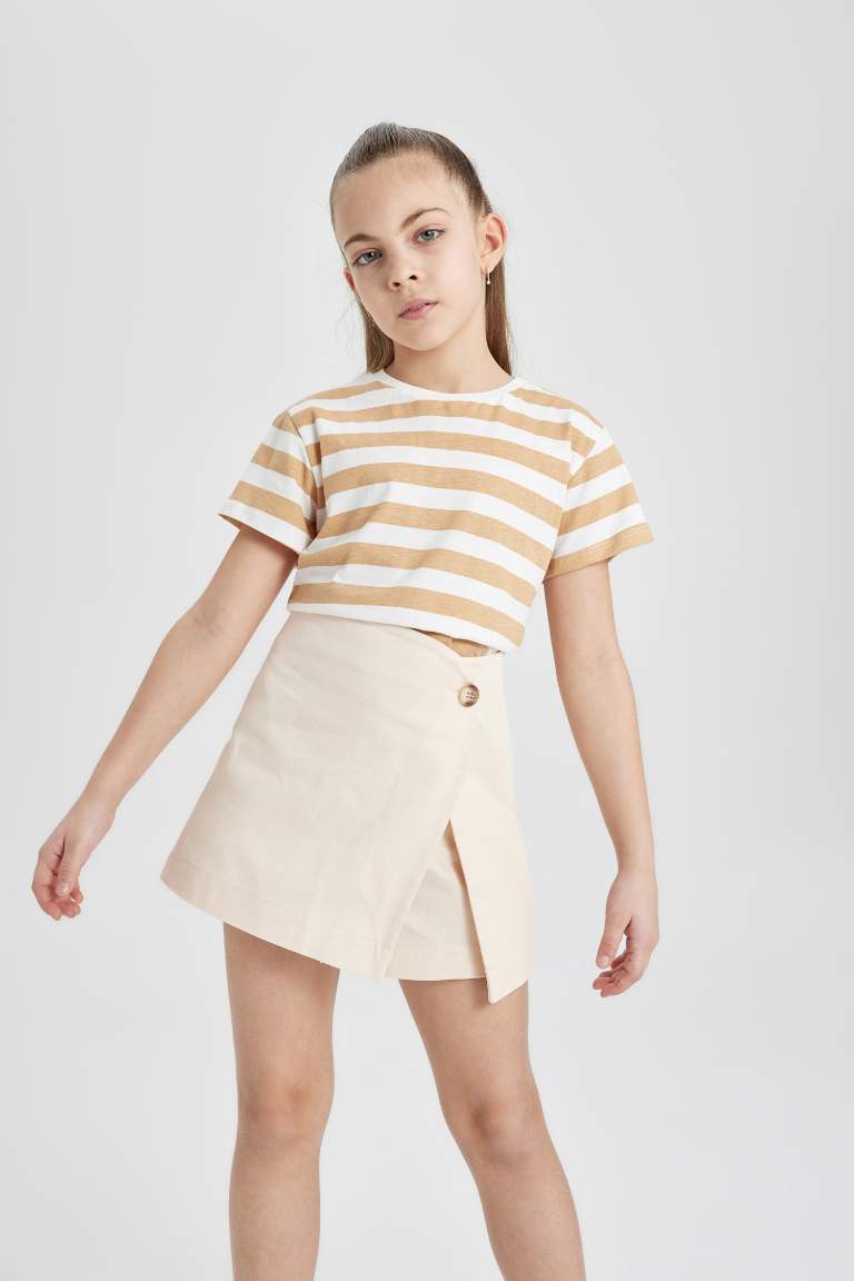 Girl Gabardine Regular Fit Skirt