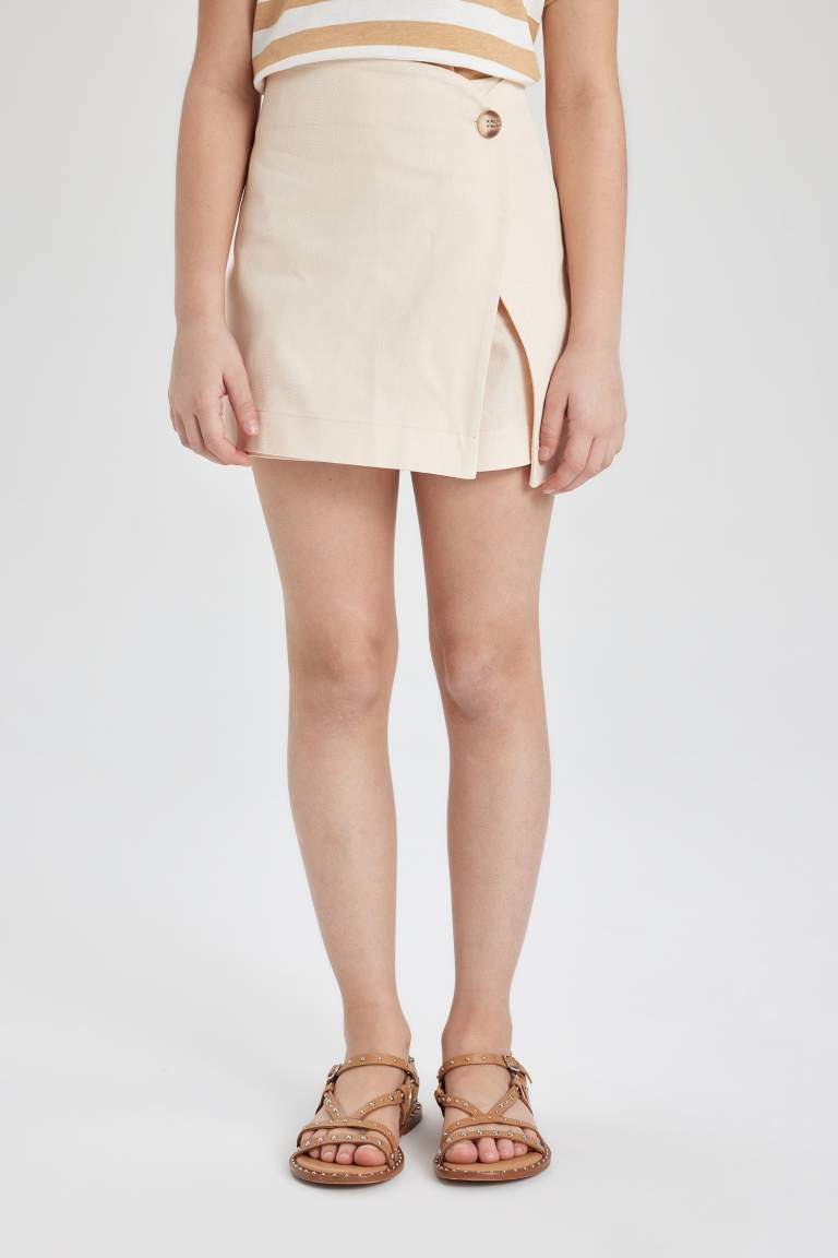 Girl Gabardine Regular Fit Skirt