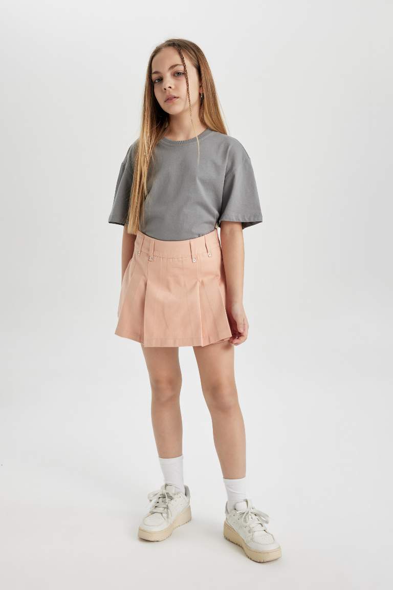 Girl Gabardine Regular Fit Skirt